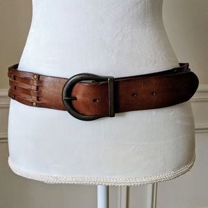 Hollister, brown leather belt